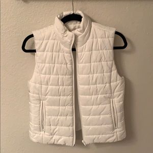 White Loft puffy vest
